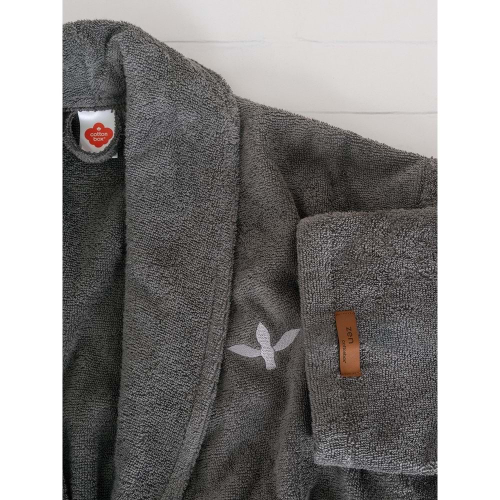 Cotton box Tek Bornoz Wellness Zen s/m Antrasit