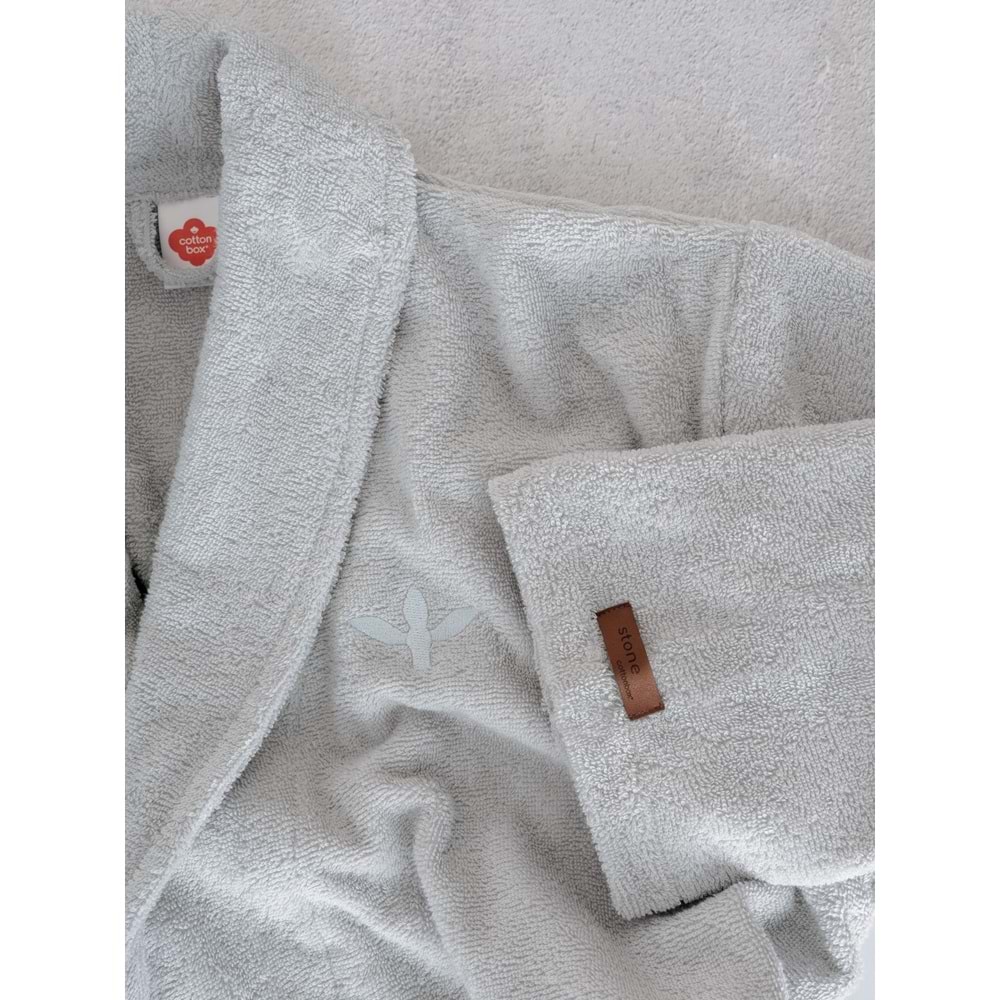Cotton box Tek Bornoz Wellness Stone s/m Gri