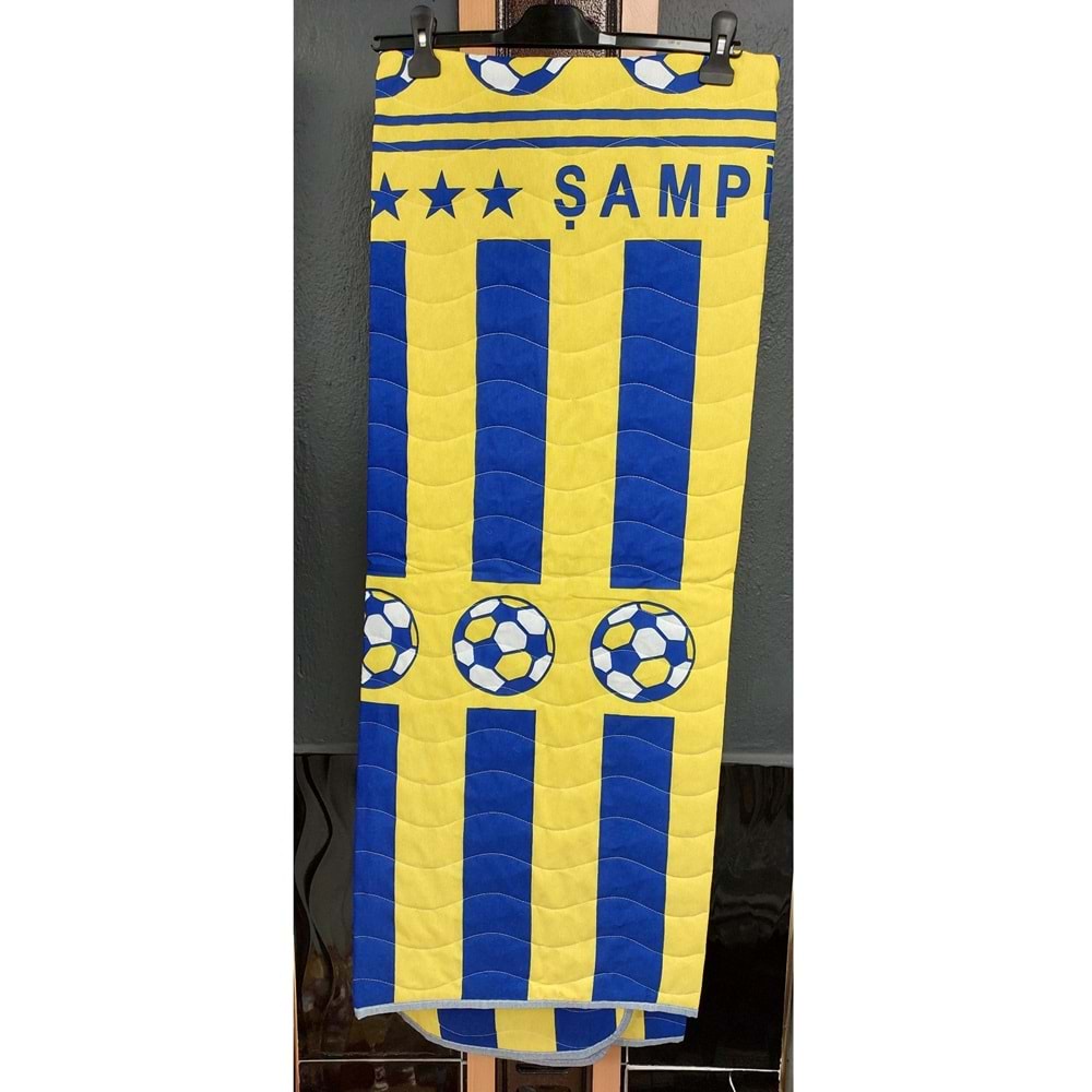 Pamuklu Çok Amaçlı Spor Desen Tek Kişilik Pike, Yatak Ört (160x230)