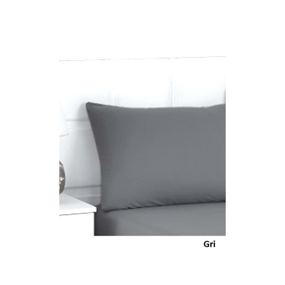Weekend Home Düz Renk 2li Ranforce %100 Pamuk Yastık Kılıfı (50x70)-Asorti