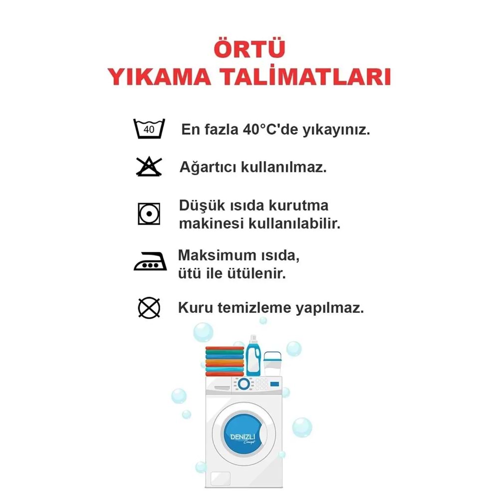 Alinda Pamuklu Kaymaz Terletmez Koltuk Örtüsü (170x230) - Antrasit