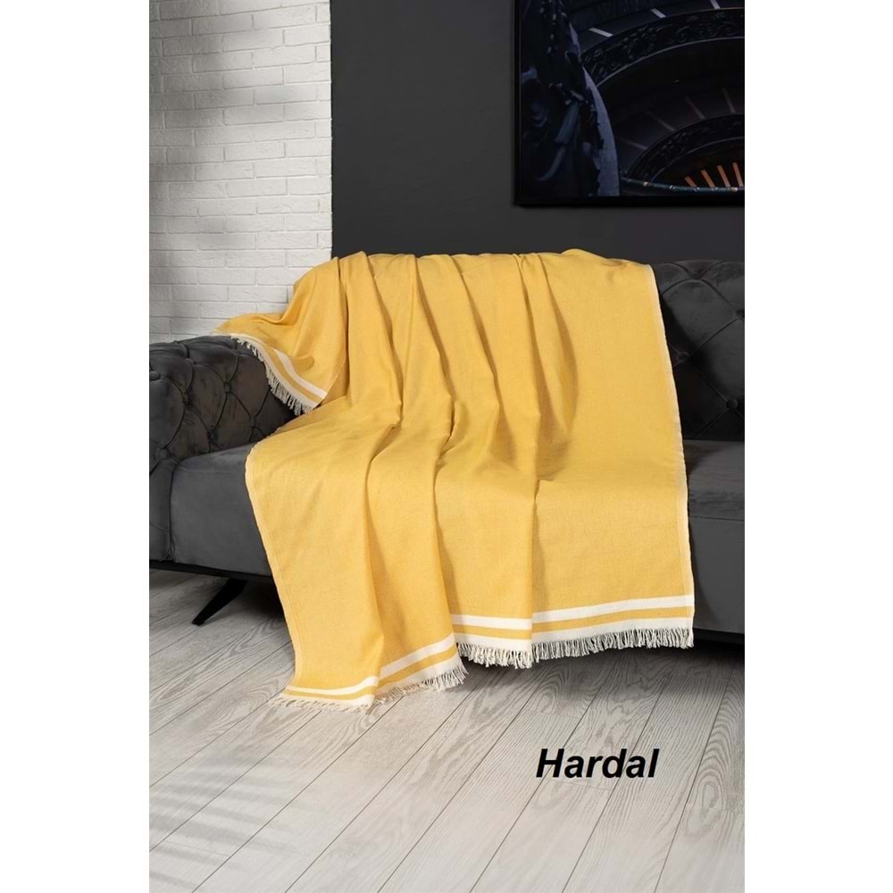 Alinda Pamuklu Maxi Boy Kolları Kapatan Kaymaz Terletmez Koltuk Örtüsü (170x300)
