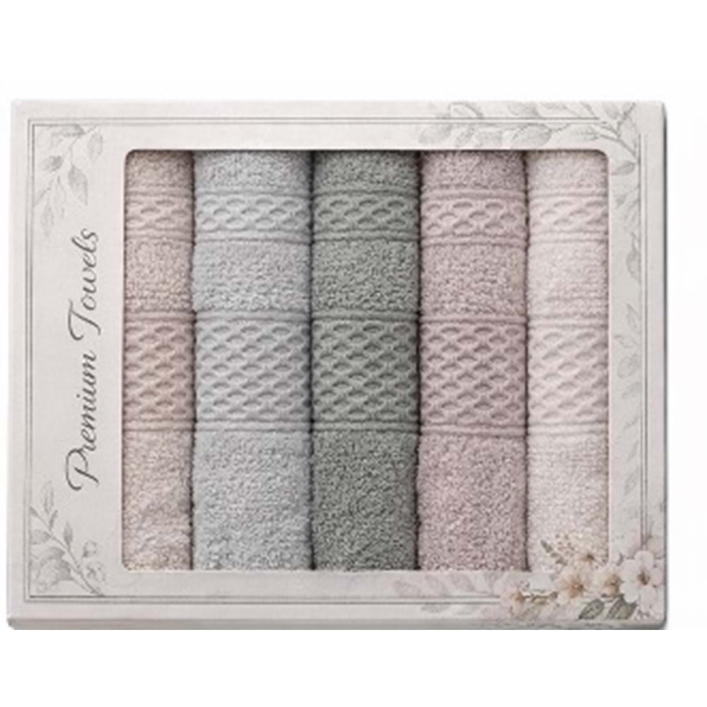 Polo Life 30x50 renkli 6 Lı Bambu Beloved Mutfak Havlusu (Kutulu)-Asorti