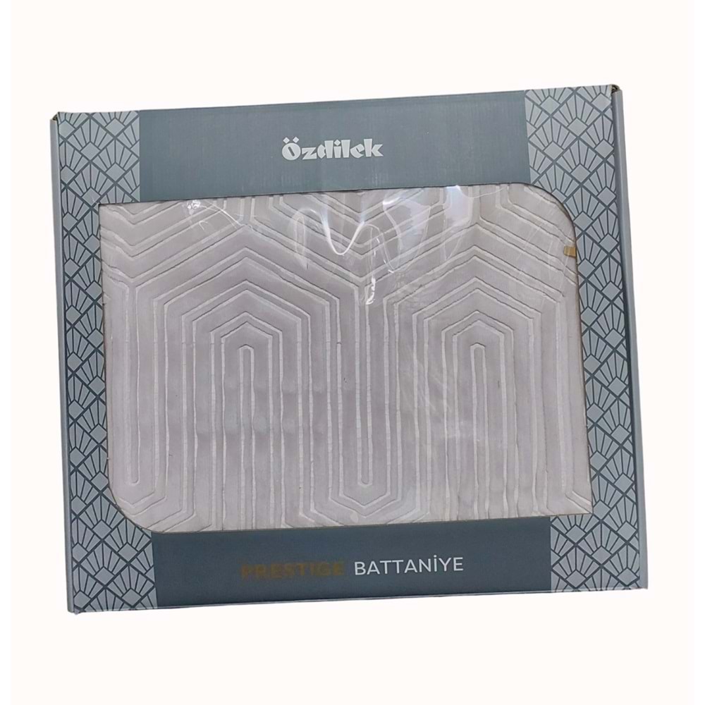 Özdilek Prestige Kalın Embos Çift Kişilik Battaniye (220x240)-Kristal Gri Yeni (Pembemsi)