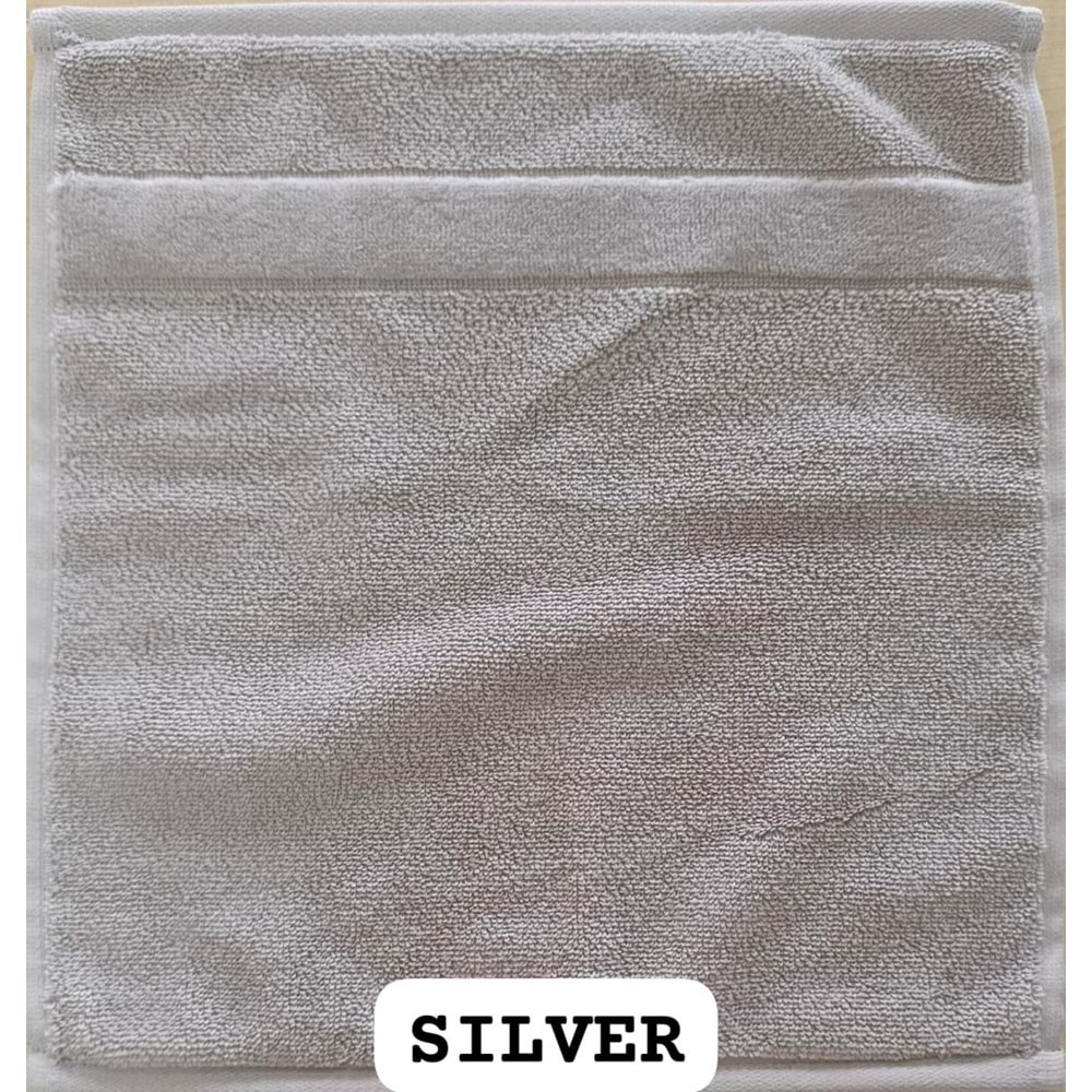 Özdilek Svv Border Kalın & Yumuşak Mutfak Havlusu (33x33) - Silver (Gri)