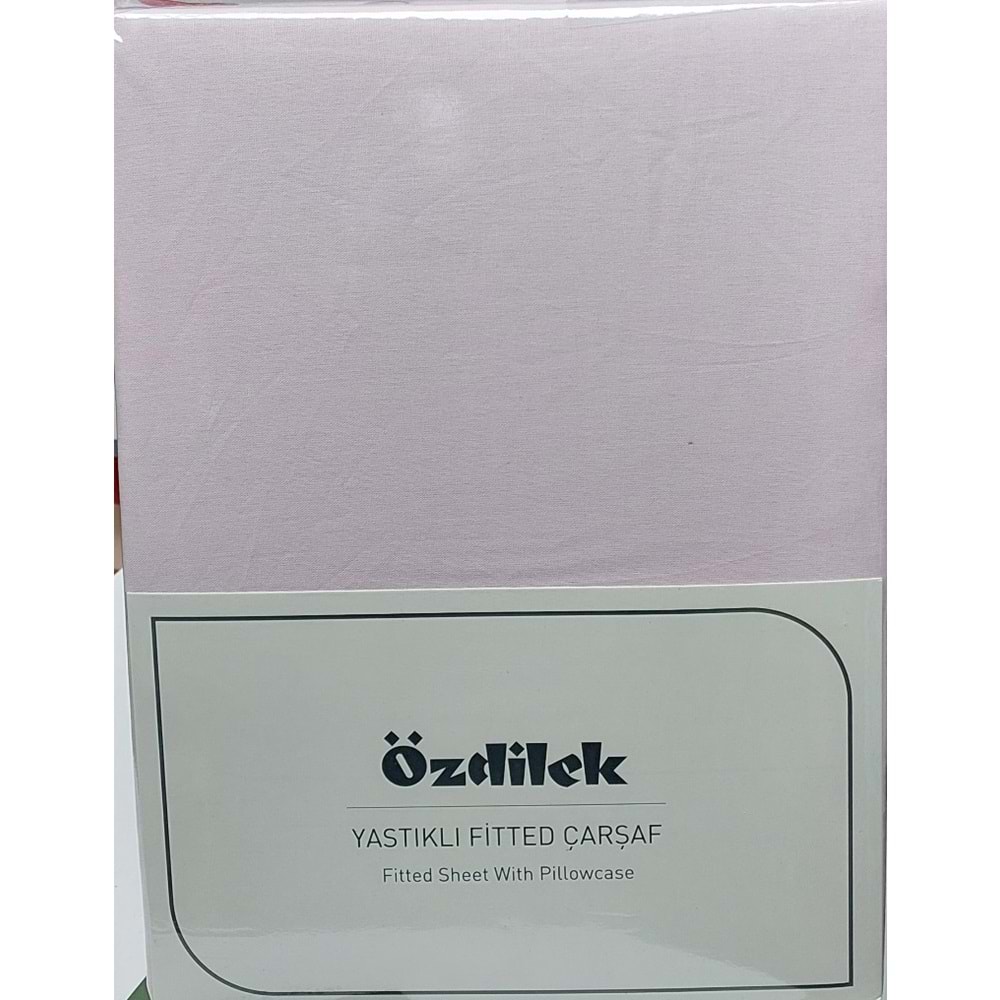 Özdilek Colourist Fitted Lastikli Tek Kişilik Çarşaf Seti (100x200)-Pudra
