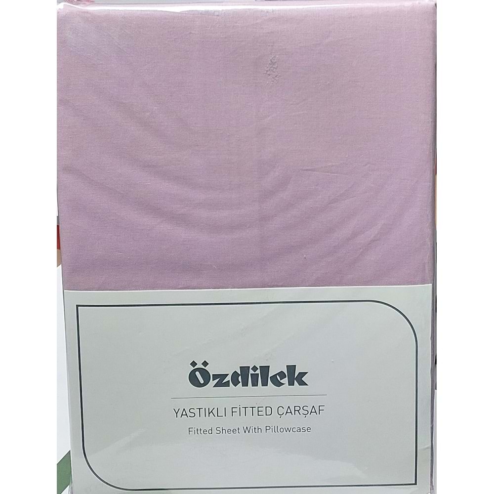 Özdilek Colourist Fitted Lastikli Battal Çift Kişilik Çarşaf Seti (180x200)-Rose