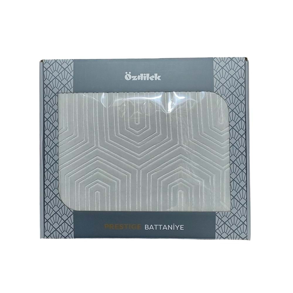 Özdilek Prestige Kalın Embos Tek Kişilik Battaniye (155x220)-Gri Yeni