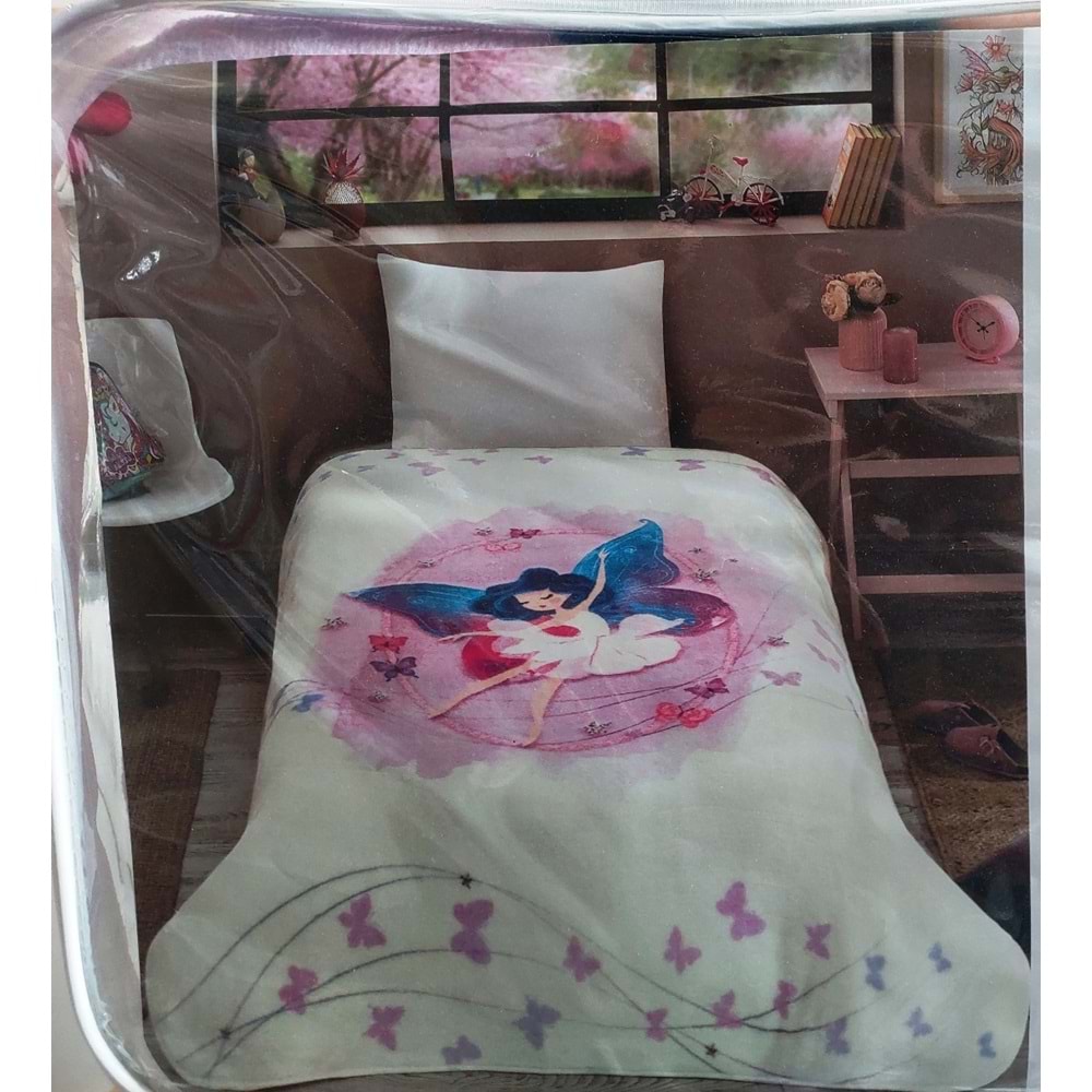 Özdilek Prime -Fairies Yeni- Tek Kişilik Çocuk Battaniye (155x215)