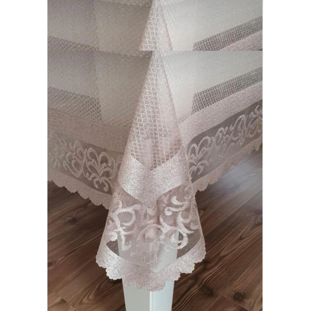 Raşel Örme 140x180 Pano Desenli Masa Örtüsü Capicino