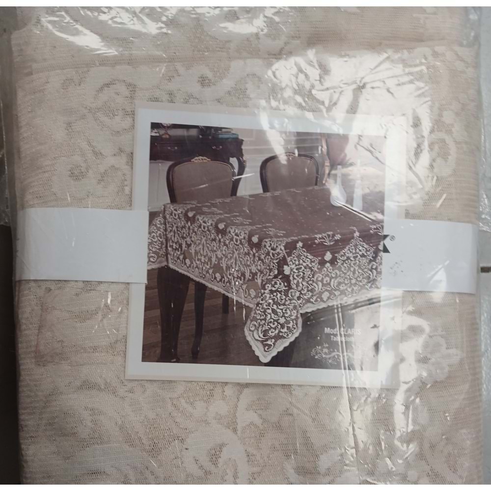 Bediroğlu Örme Masa Örtüsü 160*220 Krem
