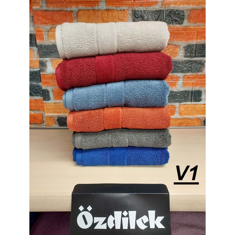 Özdilek Svv Border -6 LI- Kalın & Yumuşak El Yüz Havlusu (40x76)