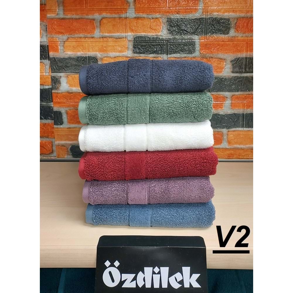 Özdilek Svv Border -6 LI- Kalın & Yumuşak El Yüz Havlusu (40x76)