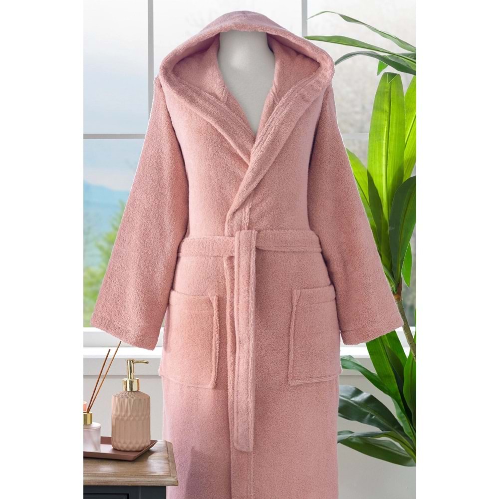 Özdilek Tek Bornoz Şalyaka Kapşonlu-Woven Tarçın (XXL Beden)