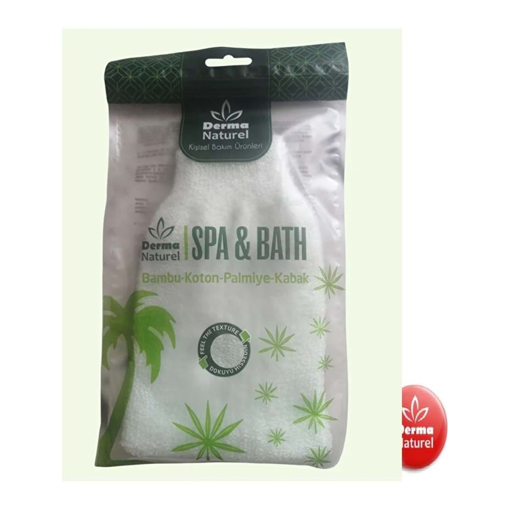 Derma Naturel Sabunluk Banyo Lifi MS-30 (Bambu-Koton-Palmiye-Kabak)