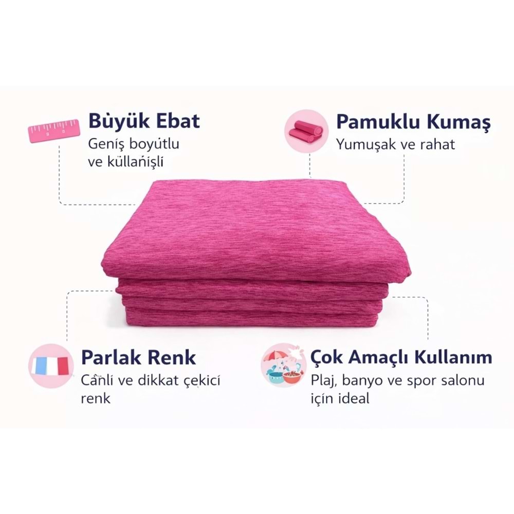 Mandaş Şönil Dokuma Koltuk Örtüsü Maxi Takım 3+3+1+1 Fuşya