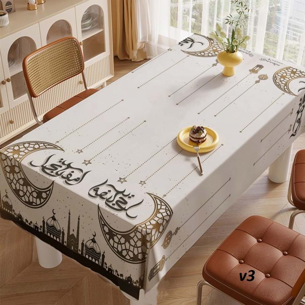 Ramazan Ayına Özel, İftarlık Leke Tutmaz, Dertsiz Masa Örtüsü (150x220)