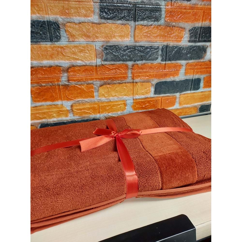 Özdilek Svv Border Büyük Boy Banyo Havlusu (89x173) - Spice