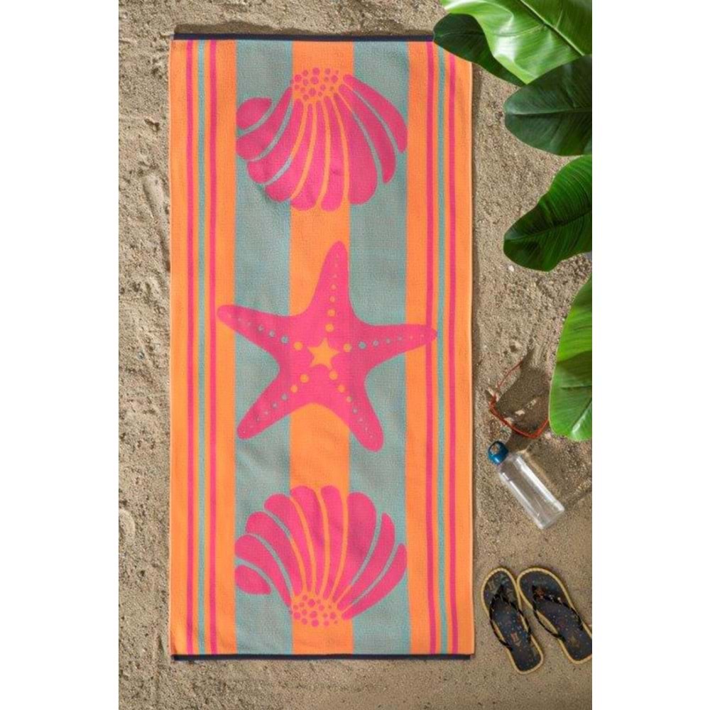 Özdilek Nice Plaj Havlusu (70x150)-Pink Shell