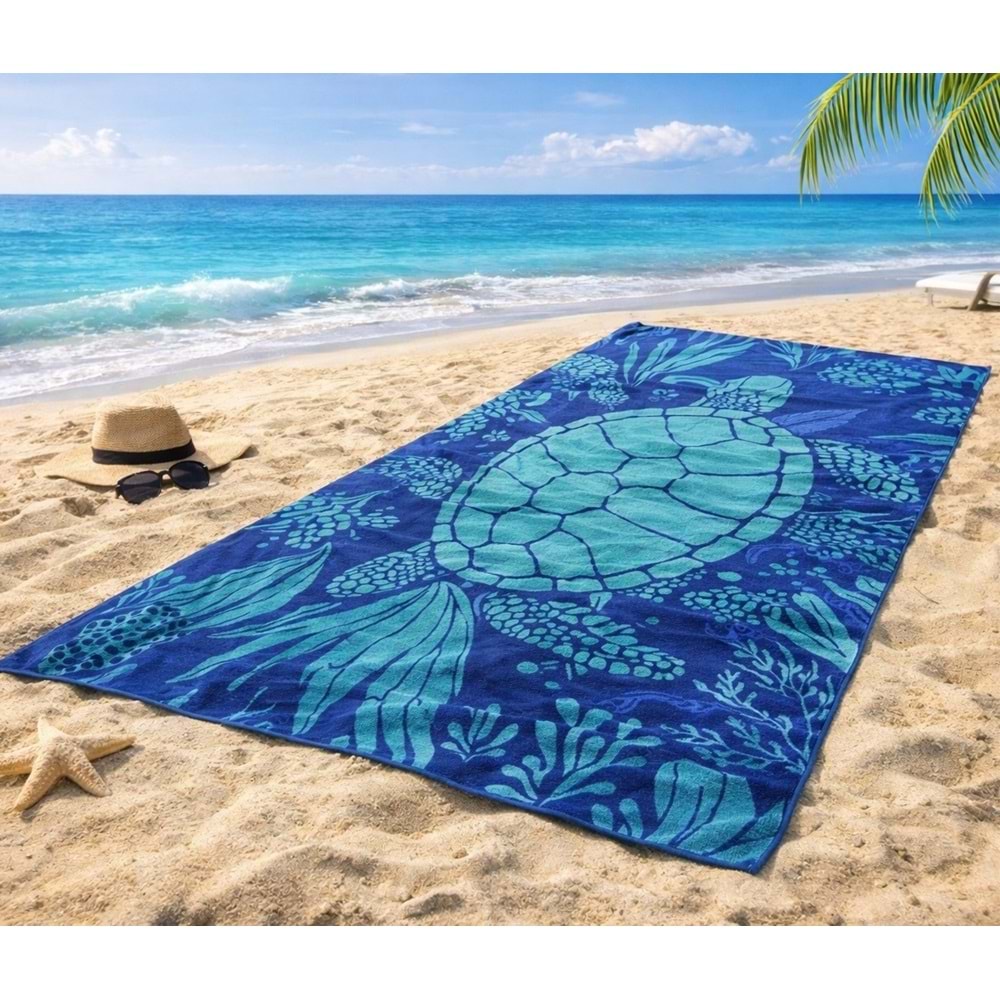 Özdilek Nice Plaj Havlusu (70x150)-Ocean Turtle