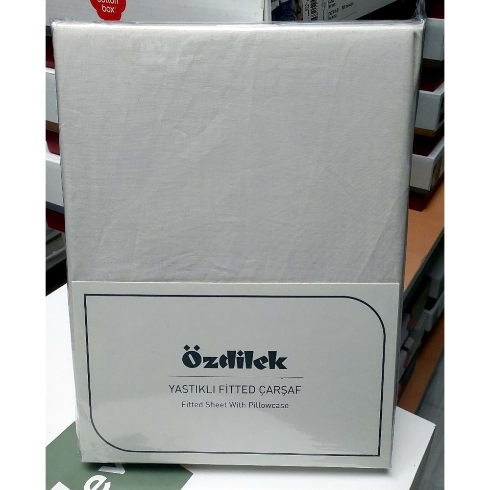 Özdilek Colourist Fitted Lastikli Tek Kişilik Battal Çarşaf Seti (120x200)-Vanilya