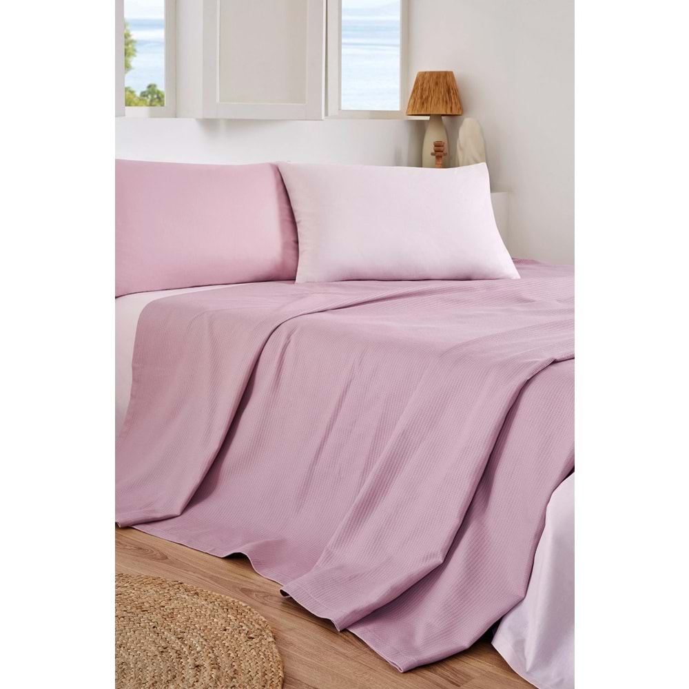 Özdilek Rf -Colourist Rose Pudra- Çift Kişilik Pike Takımı