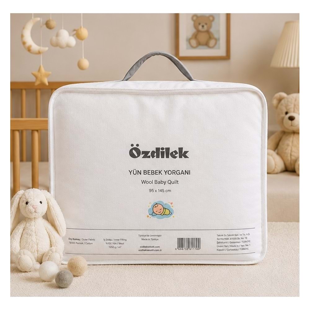 Özdilek Doğal %100 Yün Bebek Yorgan (95x145)
