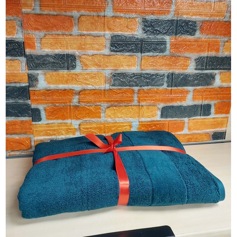 Özdilek Svv Border Kalın ve Süper Emici Yeni Seri Banyo Havlusu (76x147) - Dark Teal (Koyu Turkuaz)