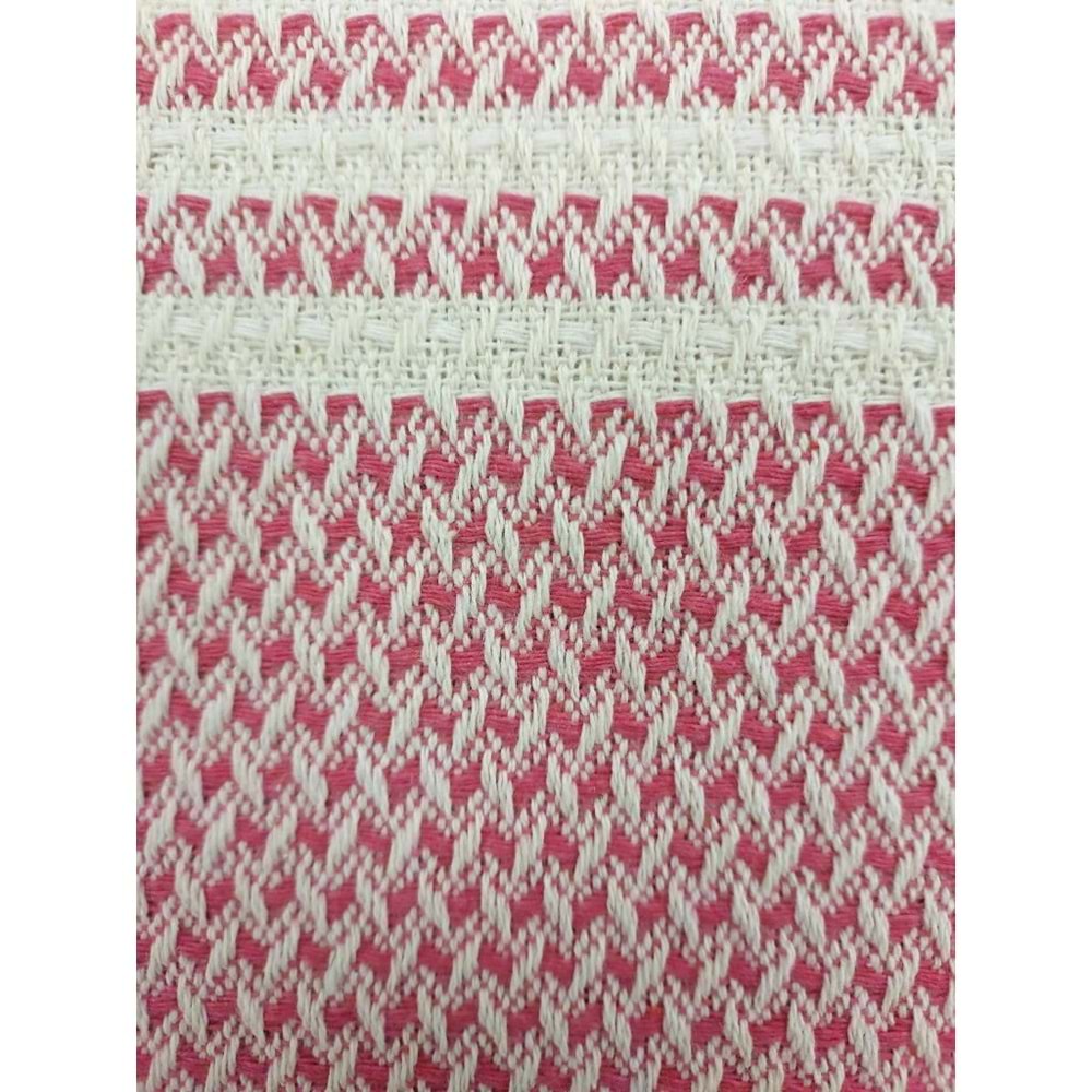 Pamuklu Kaymaz Hasır Dokuma Koltuk Örtüsü (180x220) - Pembe