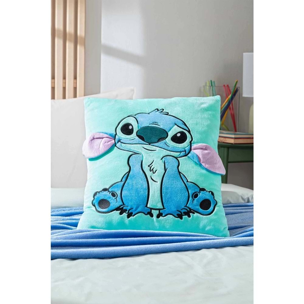 Özdilek Lisanslı Dekoratif -Stitch Rectangle- Kırlent Yastığı (50x38)