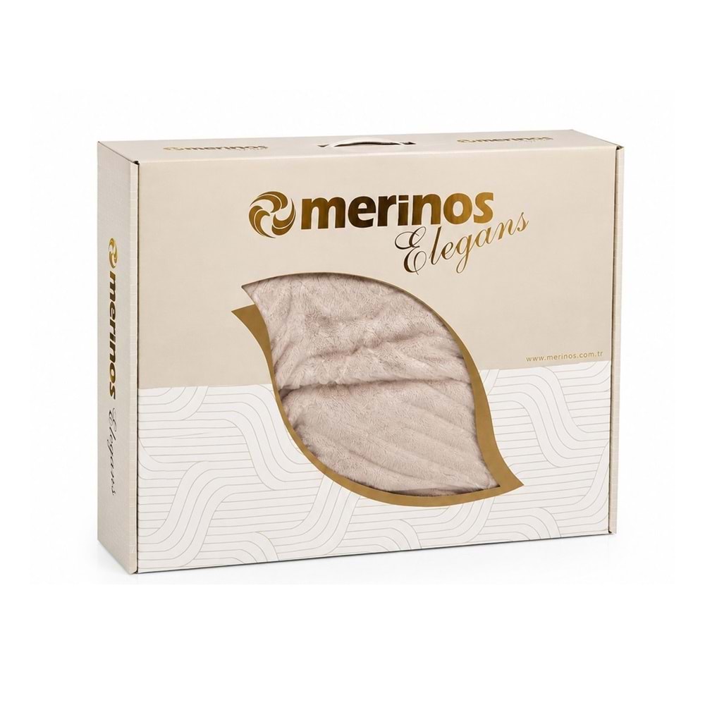 Merinos Elegans Kalın Embos Tek Kişilik Kutulu Battaniye (160x220) - Köpük