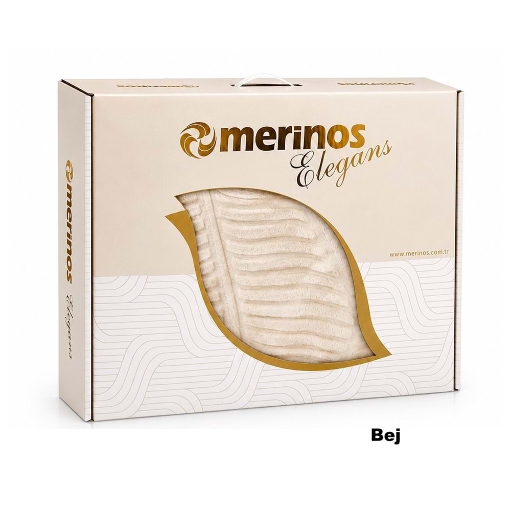 Merinos Elegans Kalın Embos Tek Kişilik Kutulu Battaniye (160x220)
