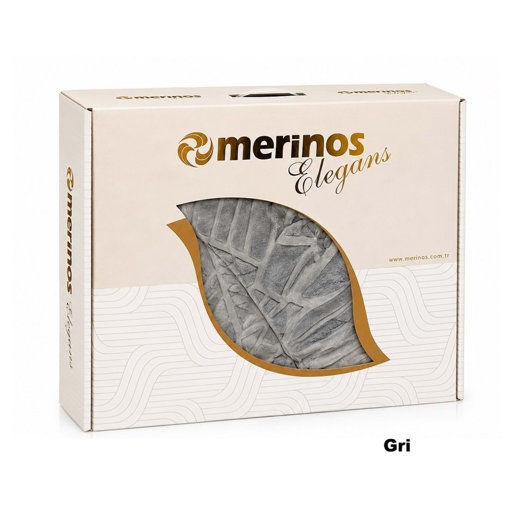 Merinos Elegans Kalın Embos Tek Kişilik Kutulu Battaniye (160x220)
