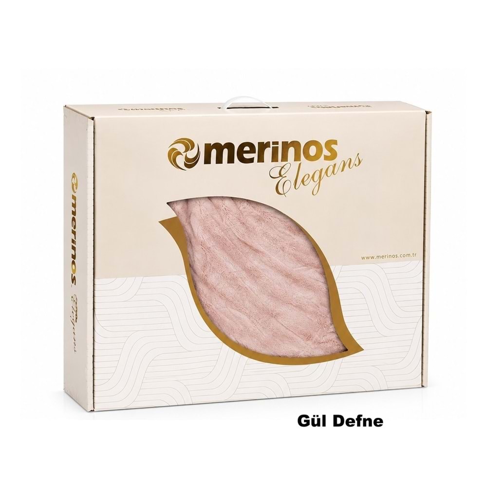 Merinos Elegans Kalın Embos Tek Kişilik Kutulu Battaniye (160x220)