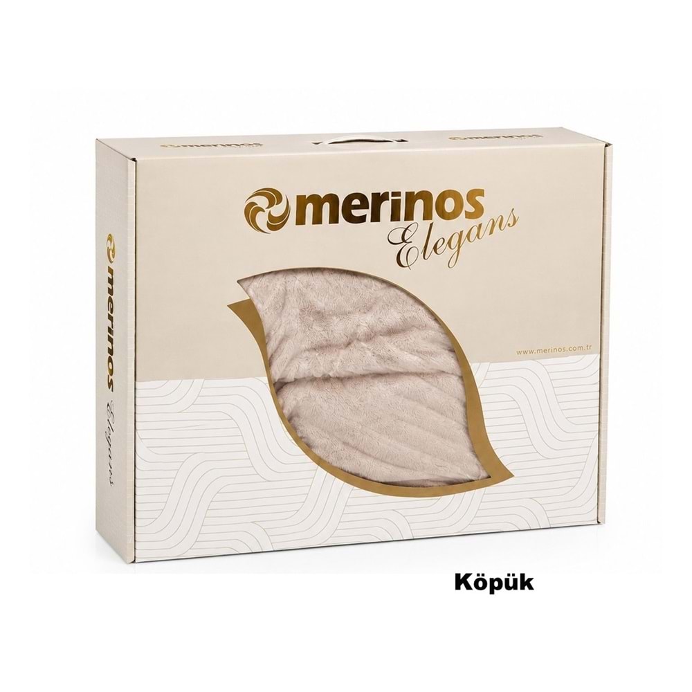 Merinos Elegans Kalın Embos Tek Kişilik Kutulu Battaniye (160x220)