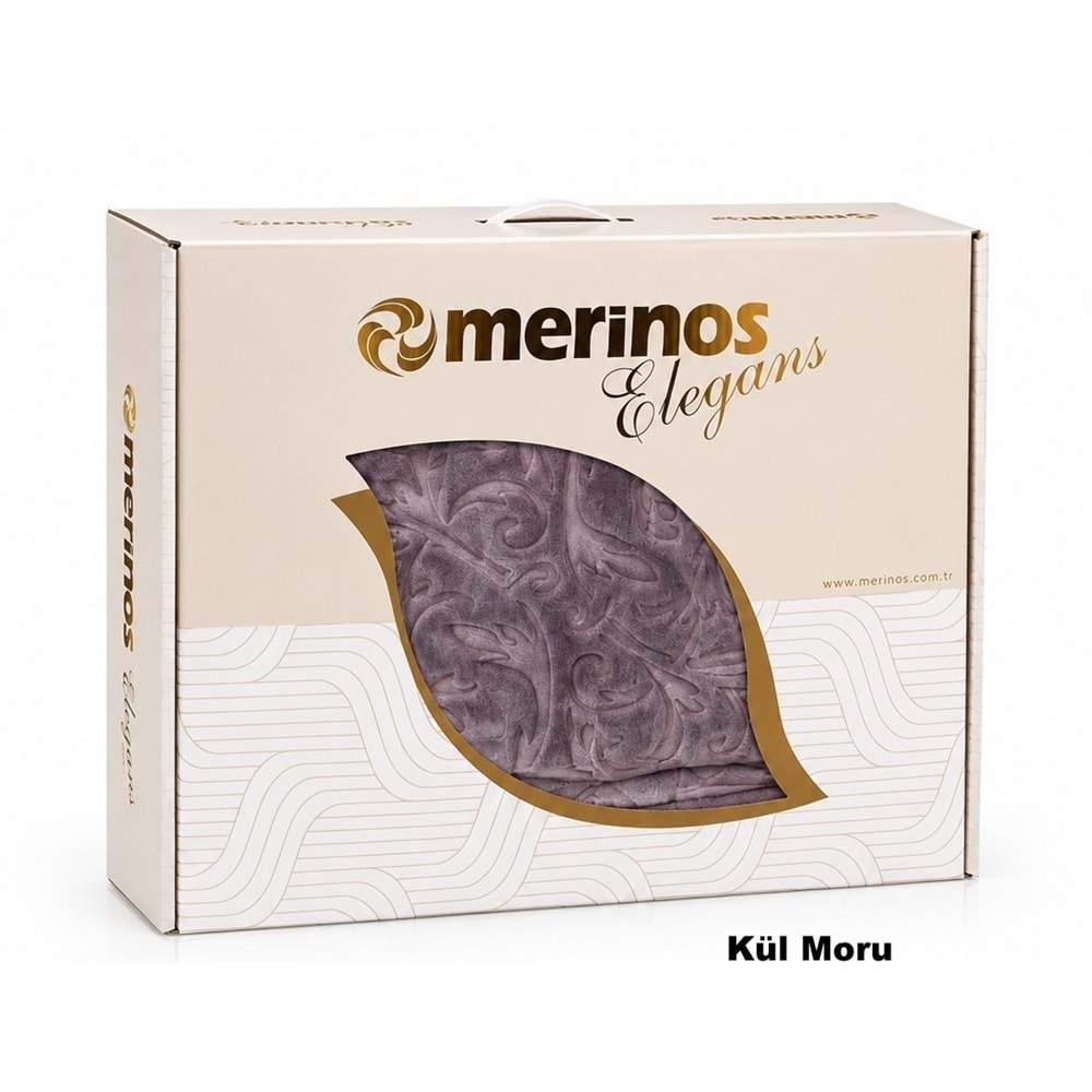 Merinos Elegans Kalın Embos Tek Kişilik Kutulu Battaniye (160x220)
