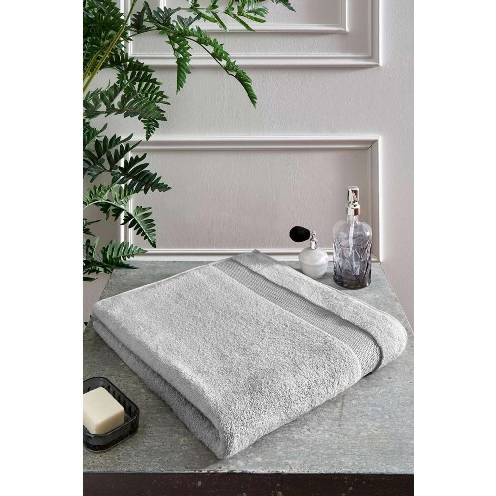 Özdilek -Woven Gri- Süper Yumuşak Büyük Boy Banyo Havlusu (90x150)