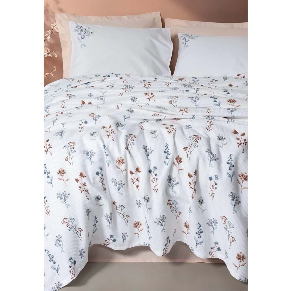 Cotton Box Rf Estiva -Briar Somon- Tek Kişilik Pike Takımı