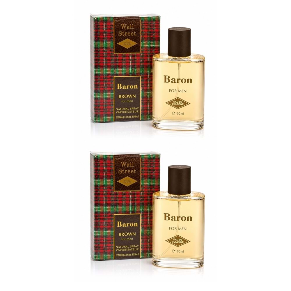 Wall Street 2Lİ SET -Baron Brown- For Men Parfüm 2x100ml