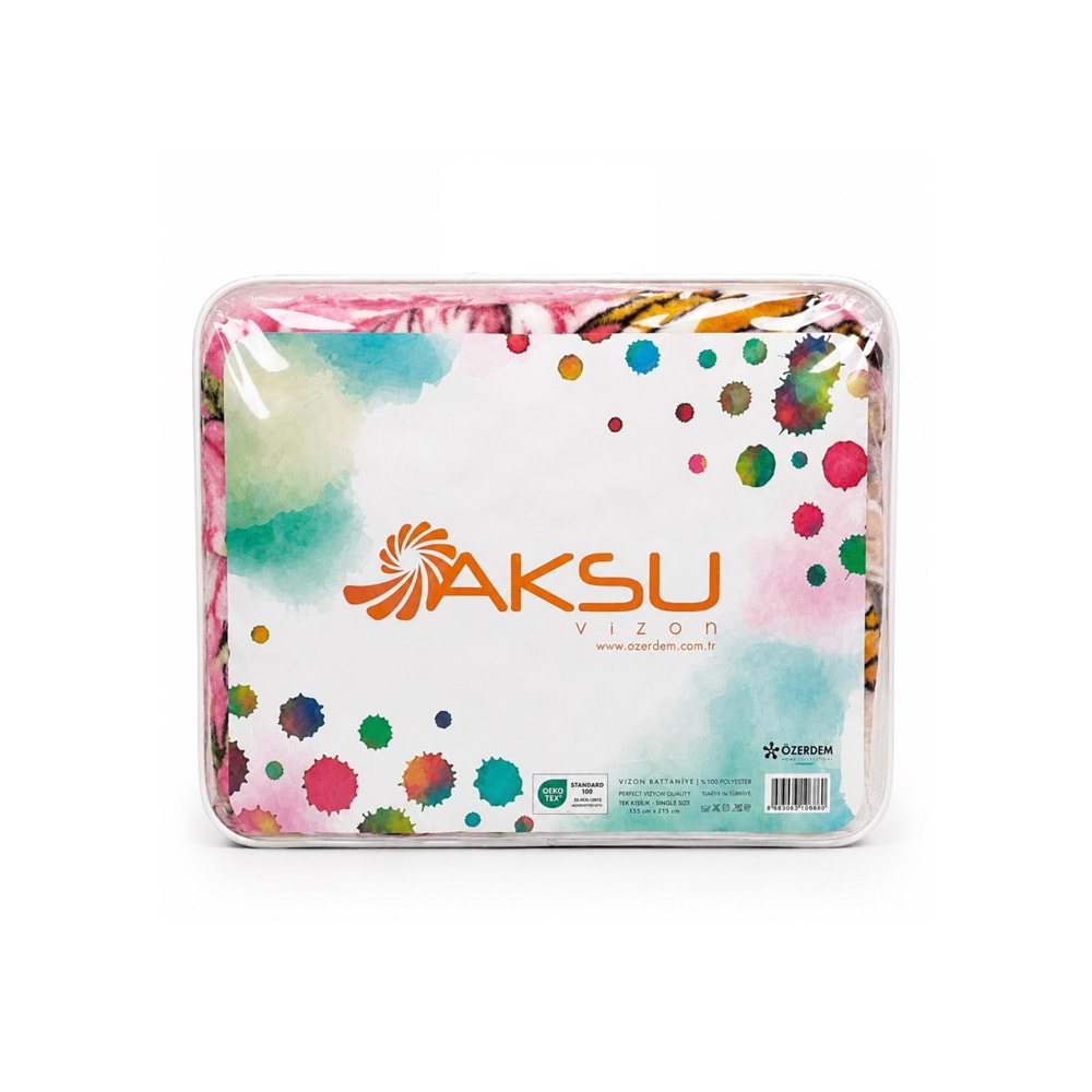 Aksu -Prenses Kalpli- Tek Kişilik Çocuk Battaniye (155x215)