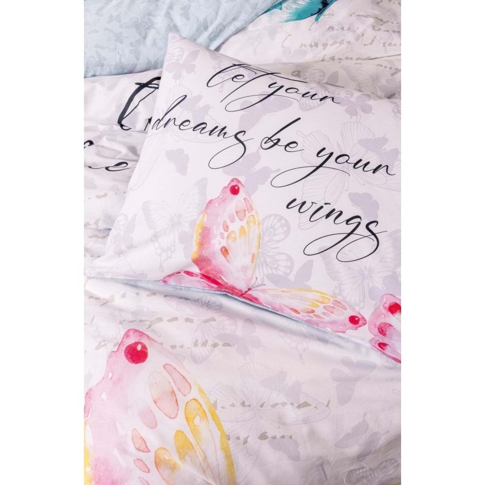 Cotton Box Rf Genç -Wings Mint- Lastikli Çarşaflı Tek Kişilik Nevresim Takımı