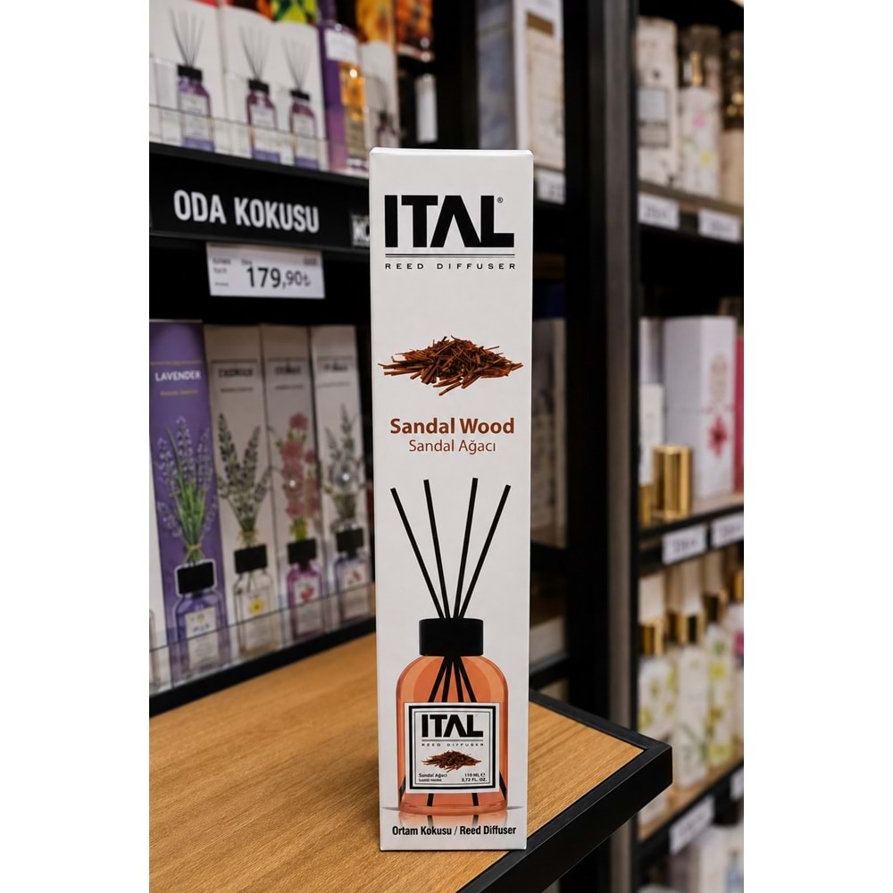 Ital Parfüm -Sandal Ağacı- Çubuklu Oda Kokusu (110ml)