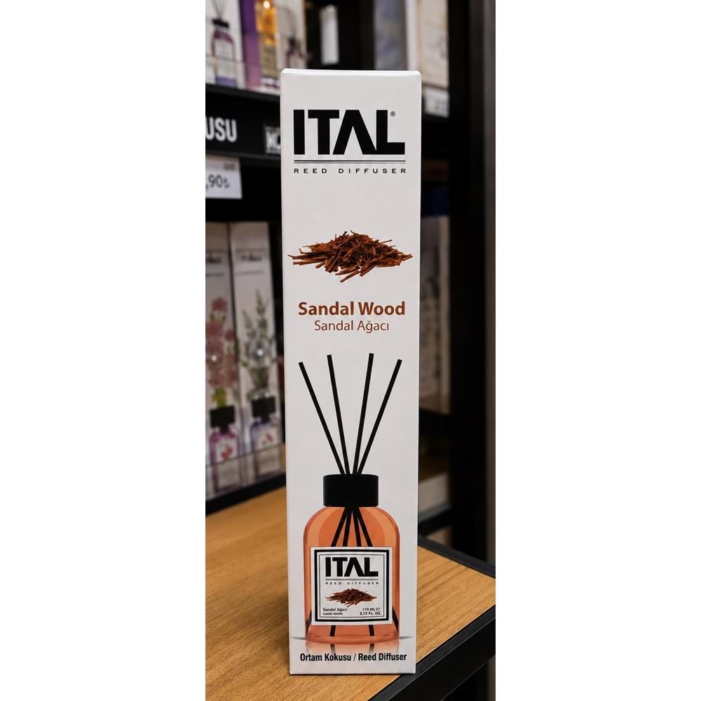Ital Parfüm -Sandal Ağacı- Çubuklu Oda Kokusu (110ml)