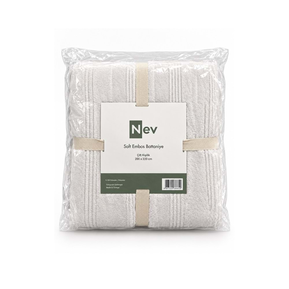 Özdilek Nev Serisi Soft Embos Çift Kişilik Battaniye (200x220)