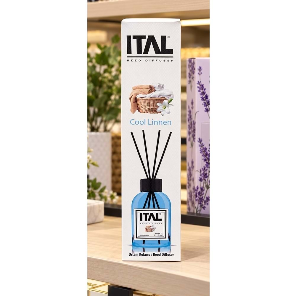 Ital Parfüm -Cool Linnen- Çubuklu Oda Kokusu (110ml)