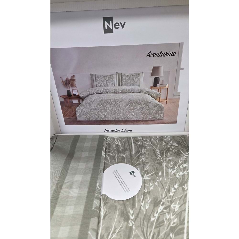 Özdilek Nev Serisi -Aventurine Bej- Tek Kişilik Nevresim Takımı