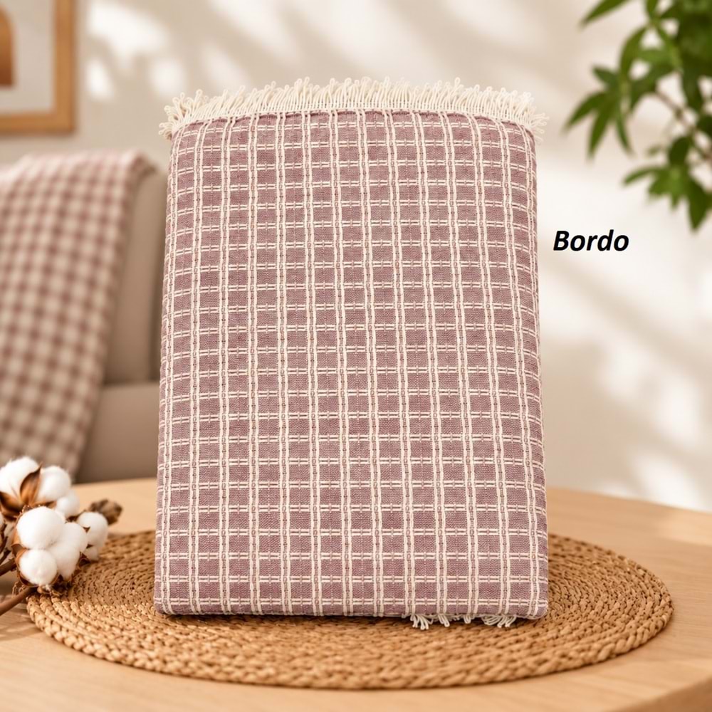 Yeni Nesil Penyeli Pamuklu Maxi Boy Kolları Kapatan Kaymaz Koltuk Örtüsü (170x300)