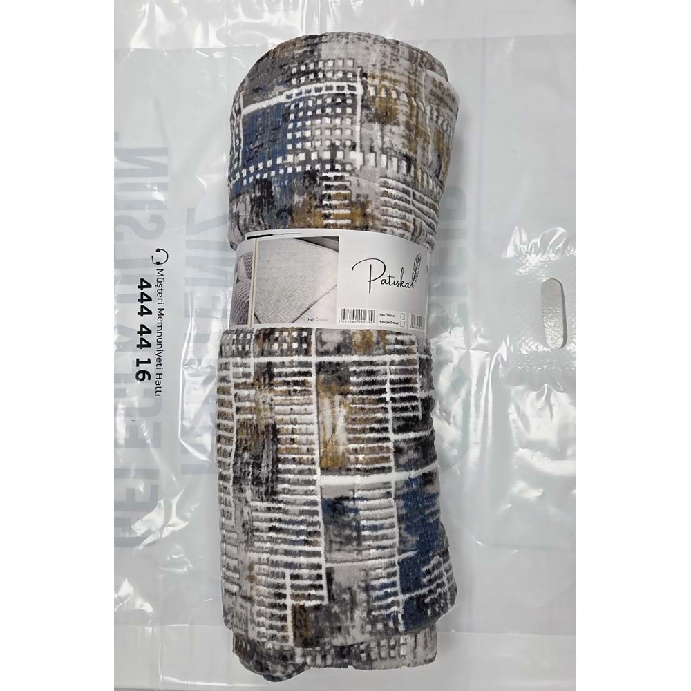 Patiska 6m2 Lastiksiz Halı Örtüsü Lazer Kesim (200x300)-Asorti
