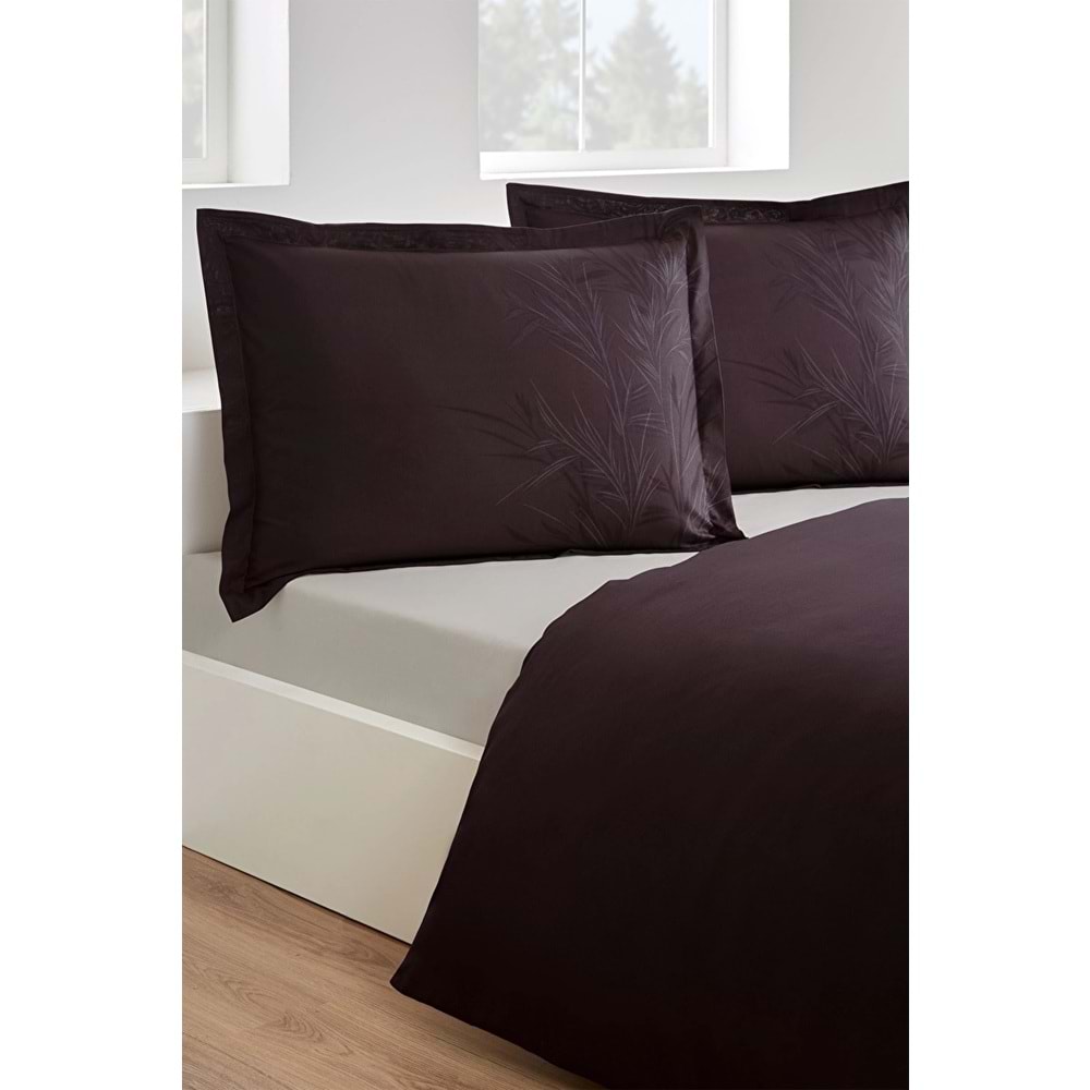 Özdilek Ranforce -Arundo Kahve- Battal Boy (King Size) Çift Kişilik Nevresim Takımı
