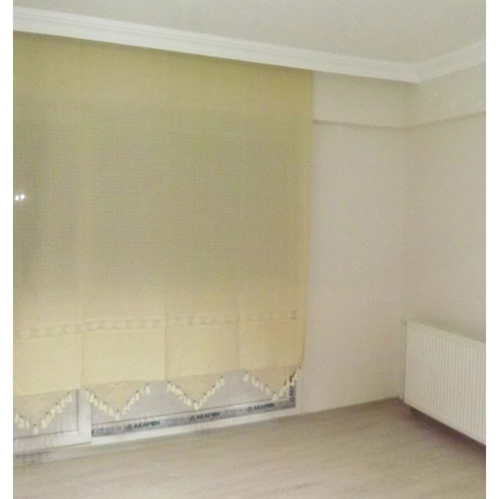 El İşi Dantelli Naturel Buldan Perdesi (190*200)